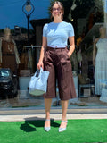 Pantalone Bermuda - Marrone