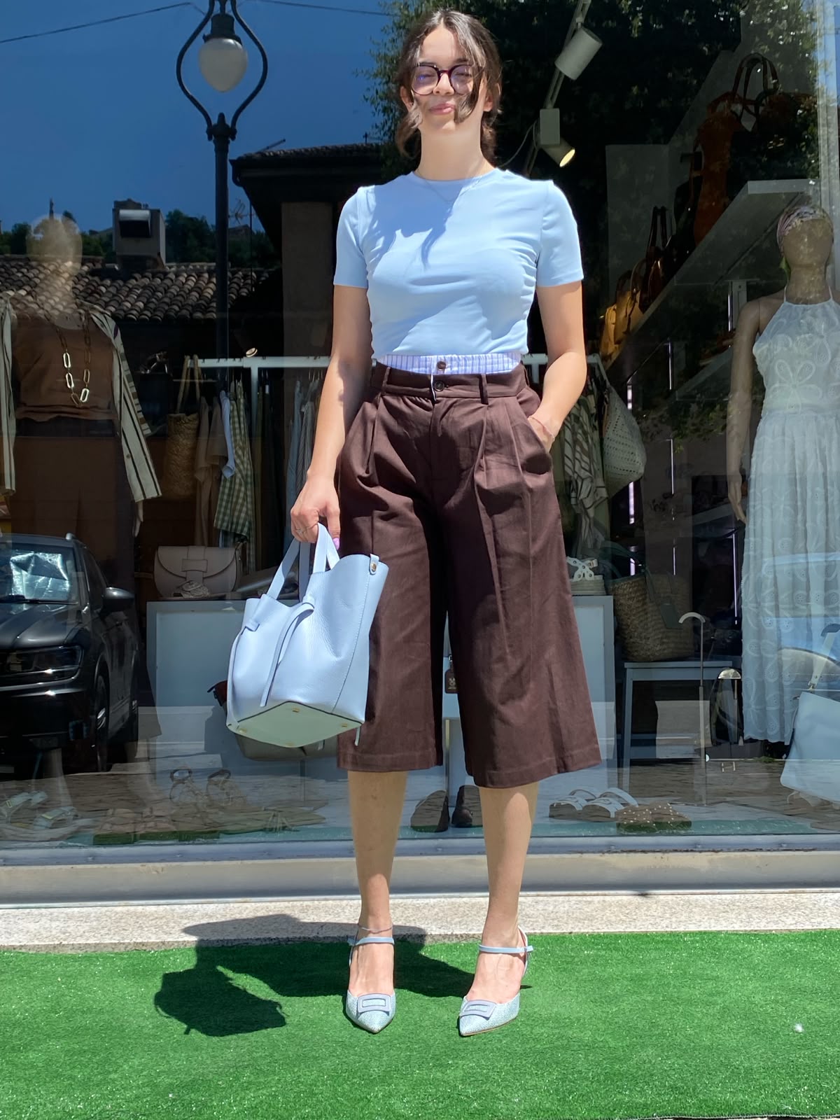 Pantalone Bermuda - Marrone