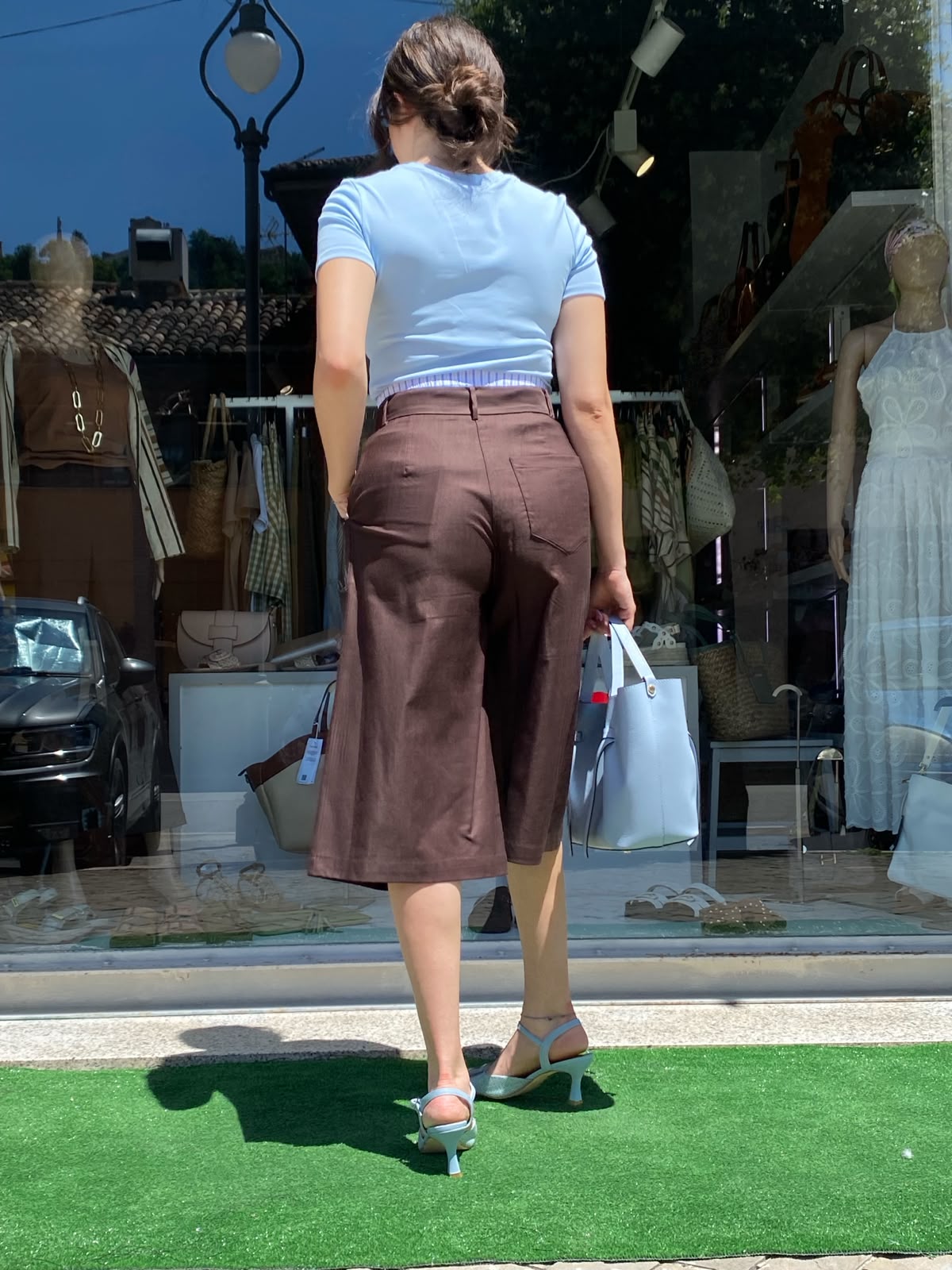 Pantalone Bermuda - Marrone